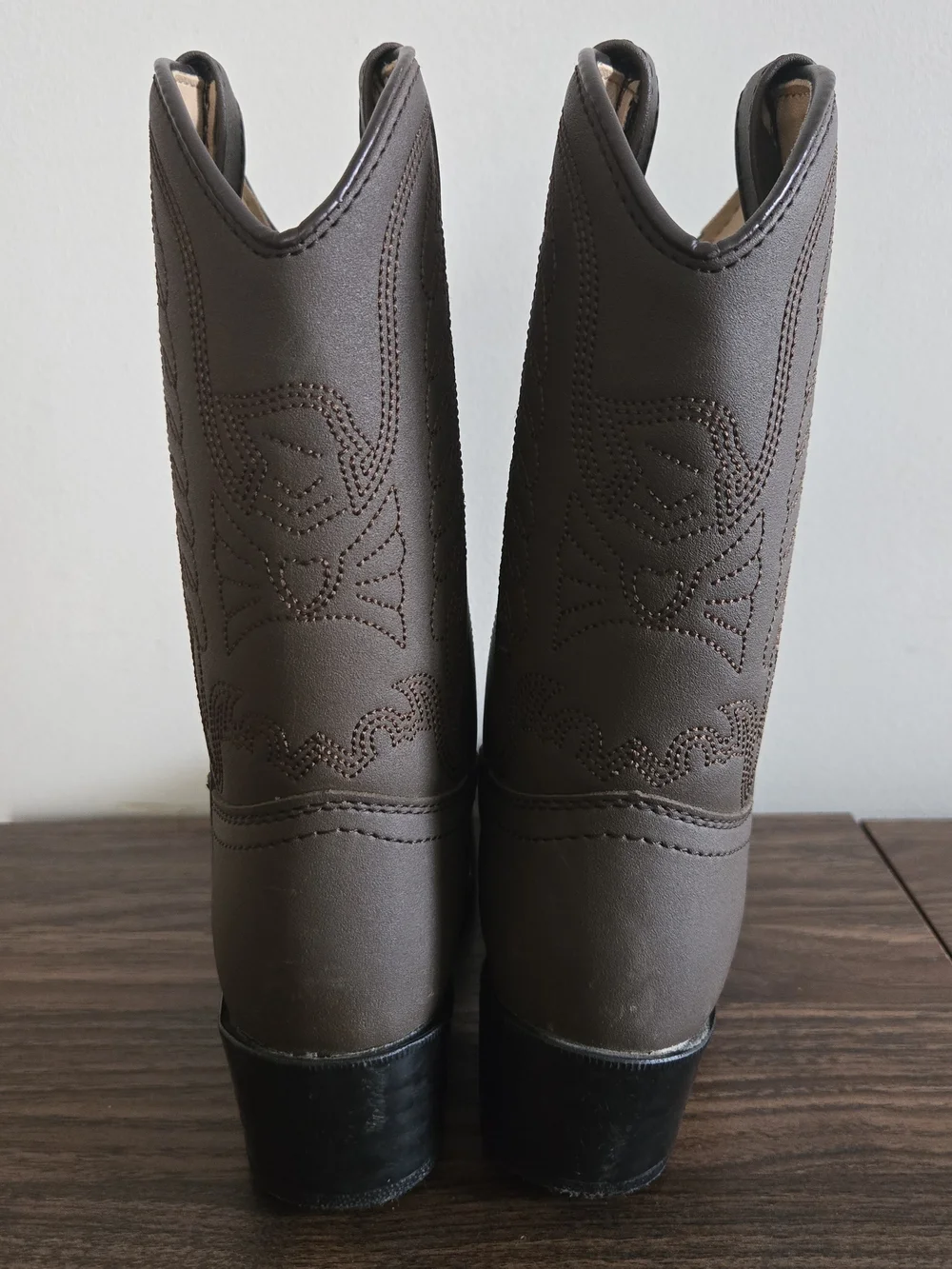 Durango Western Cowboy Boots KIDS Size 13C Dark Tan Distressed BT804